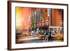 China 10MKm2 Collection - Instants Of Series - Yellow Cabs-Philippe Hugonnard-Framed Photographic Print