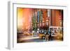 China 10MKm2 Collection - Instants Of Series - Yellow Cabs-Philippe Hugonnard-Framed Photographic Print