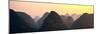 China 10MKm2 Collection - Karst Mountains at sunset - Yangshuo-Philippe Hugonnard-Mounted Photographic Print