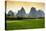 China 10MKm2 Collection - Karst Mountains at sunset - Yangshuo-Philippe Hugonnard-Stretched Canvas