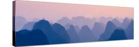 China 10MKm2 Collection - Karst Mountains at sunset - Yangshuo-Philippe Hugonnard-Stretched Canvas