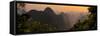 China 10MKm2 Collection - Karst Mountains at sunset - Yangshuo-Philippe Hugonnard-Framed Stretched Canvas
