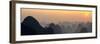 China 10MKm2 Collection - Karst Mountains at sunset - Yangshuo-Philippe Hugonnard-Framed Photographic Print