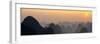 China 10MKm2 Collection - Karst Mountains at sunset - Yangshuo-Philippe Hugonnard-Framed Photographic Print