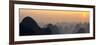 China 10MKm2 Collection - Karst Mountains at sunset - Yangshuo-Philippe Hugonnard-Framed Photographic Print