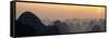 China 10MKm2 Collection - Karst Mountains at sunset - Yangshuo-Philippe Hugonnard-Framed Stretched Canvas