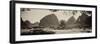 China 10MKm2 Collection - Karst Mountains at sunset - Yangshuo-Philippe Hugonnard-Framed Photographic Print