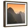 China 10MKm2 Collection - Karst Mountains at Sunset - Yangshuo-Philippe Hugonnard-Framed Photographic Print