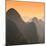 China 10MKm2 Collection - Karst Mountains at Sunset - Yangshuo-Philippe Hugonnard-Mounted Photographic Print