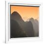 China 10MKm2 Collection - Karst Mountains at Sunset - Yangshuo-Philippe Hugonnard-Framed Photographic Print