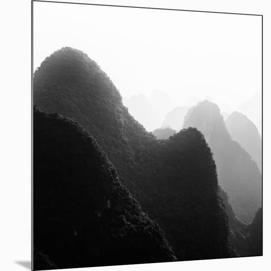 China 10MKm2 Collection - Karst Mountains at Sunset - Yangshuo-Philippe Hugonnard-Mounted Photographic Print