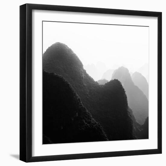 China 10MKm2 Collection - Karst Mountains at Sunset - Yangshuo-Philippe Hugonnard-Framed Photographic Print