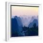 China 10MKm2 Collection - Karst Mountains at Sunset - Yangshuo-Philippe Hugonnard-Framed Photographic Print