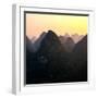 China 10MKm2 Collection - Karst Mountains at Sunset - Yangshuo-Philippe Hugonnard-Framed Photographic Print