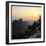 China 10MKm2 Collection - Karst Mountains at Sunset - Yangshuo-Philippe Hugonnard-Framed Photographic Print