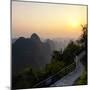 China 10MKm2 Collection - Karst Mountains at Sunset - Yangshuo-Philippe Hugonnard-Mounted Photographic Print