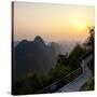 China 10MKm2 Collection - Karst Mountains at Sunset - Yangshuo-Philippe Hugonnard-Stretched Canvas