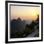 China 10MKm2 Collection - Karst Mountains at Sunset - Yangshuo-Philippe Hugonnard-Framed Photographic Print