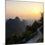 China 10MKm2 Collection - Karst Mountains at Sunset - Yangshuo-Philippe Hugonnard-Mounted Photographic Print