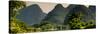 China 10MKm2 Collection - Karst Mountains at sunset - Yangshuo-Philippe Hugonnard-Stretched Canvas