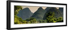 China 10MKm2 Collection - Karst Mountains at sunset - Yangshuo-Philippe Hugonnard-Framed Photographic Print