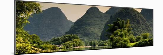 China 10MKm2 Collection - Karst Mountains at sunset - Yangshuo-Philippe Hugonnard-Mounted Photographic Print