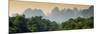 China 10MKm2 Collection - Karst Mountains at sunset - Yangshuo-Philippe Hugonnard-Mounted Photographic Print