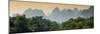 China 10MKm2 Collection - Karst Mountains at sunset - Yangshuo-Philippe Hugonnard-Mounted Photographic Print