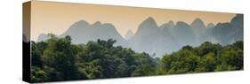 China 10MKm2 Collection - Karst Mountains at sunset - Yangshuo-Philippe Hugonnard-Stretched Canvas