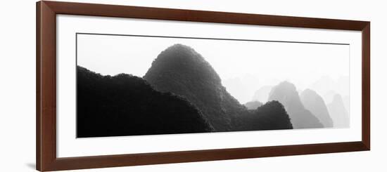 China 10MKm2 Collection - Karst Mountains at sunset - Yangshuo-Philippe Hugonnard-Framed Photographic Print