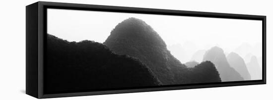 China 10MKm2 Collection - Karst Mountains at sunset - Yangshuo-Philippe Hugonnard-Framed Stretched Canvas