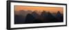 China 10MKm2 Collection - Karst Mountains at sunset - Yangshuo-Philippe Hugonnard-Framed Photographic Print