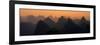 China 10MKm2 Collection - Karst Mountains at sunset - Yangshuo-Philippe Hugonnard-Framed Photographic Print