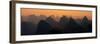 China 10MKm2 Collection - Karst Mountains at sunset - Yangshuo-Philippe Hugonnard-Framed Premium Photographic Print