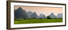 China 10MKm2 Collection - Karst Moutains in Yangshuo-Philippe Hugonnard-Framed Photographic Print