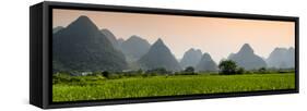 China 10MKm2 Collection - Karst Moutains in Yangshuo-Philippe Hugonnard-Framed Stretched Canvas