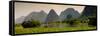 China 10MKm2 Collection - Karst Moutains in Yangshuo-Philippe Hugonnard-Framed Stretched Canvas