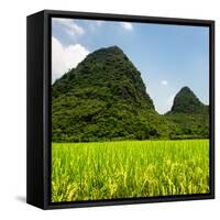 China 10MKm2 Collection - Karst Moutains in Yangshuo-Philippe Hugonnard-Framed Stretched Canvas