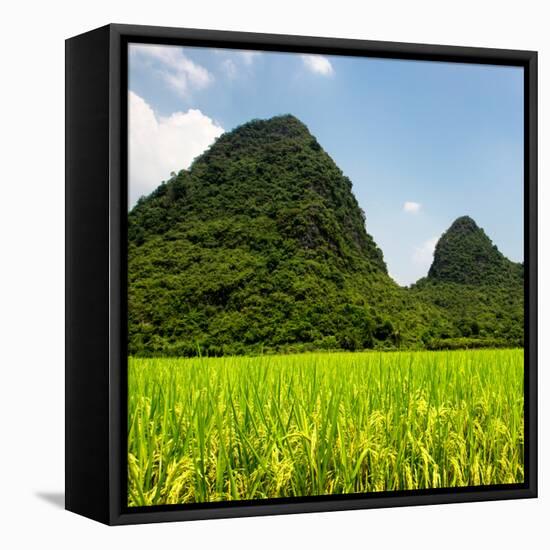 China 10MKm2 Collection - Karst Moutains in Yangshuo-Philippe Hugonnard-Framed Stretched Canvas