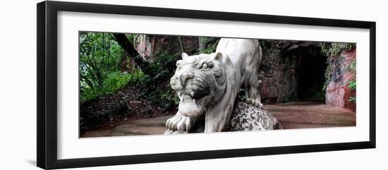 China 10MKm2 Collection - Lion - Buddhist Sculpture-Philippe Hugonnard-Framed Photographic Print