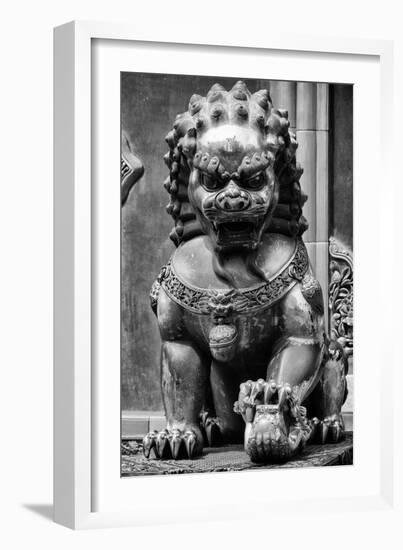 China 10MKm2 Collection - Lion Statue - Forbidden City-Philippe Hugonnard-Framed Photographic Print