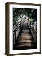 China 10MKm2 Collection - Mountain Woooden Staircase-Philippe Hugonnard-Framed Photographic Print