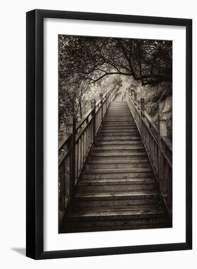 China 10MKm2 Collection - Mountain Woooden Staircase-Philippe Hugonnard-Framed Photographic Print