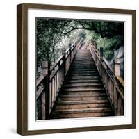 China 10MKm2 Collection - Mountain Woooden Staircase-Philippe Hugonnard-Framed Photographic Print