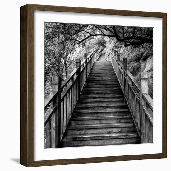 China 10MKm2 Collection - Mountain Woooden Staircase-Philippe Hugonnard-Framed Photographic Print