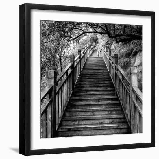 China 10MKm2 Collection - Mountain Woooden Staircase-Philippe Hugonnard-Framed Premium Photographic Print