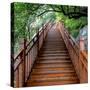 China 10MKm2 Collection - Mountain Woooden Staircase-Philippe Hugonnard-Stretched Canvas