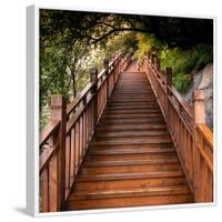 China 10MKm2 Collection - Mountain Woooden Staircase-Philippe Hugonnard-Framed Photographic Print