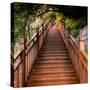 China 10MKm2 Collection - Mountain Woooden Staircase-Philippe Hugonnard-Stretched Canvas