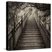 China 10MKm2 Collection - Mountain Woooden Staircase-Philippe Hugonnard-Stretched Canvas